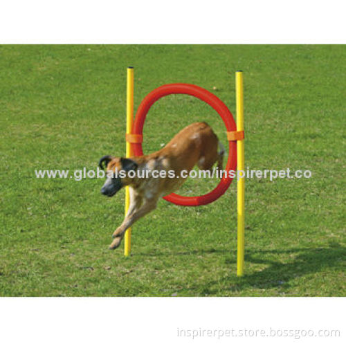 Dog Agility Tire Jump Hoop Leap Plastic Tube
